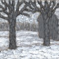 Snowy Barn - 
                        H: 5
                          
                        W: 6
                         - 
                        Winter landscape
                        